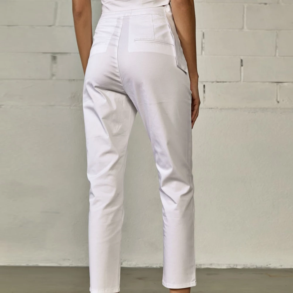 Γυναικείο ψηλόμεσο Cropped παντελόνι EDWARD JEANS LAQUETA-S21 λευκό 2 Γυναικείο ψηλόμεσο Cropped παντελόνι EDWARD JEANS LAQUETA-S21 λευκό - Image 2