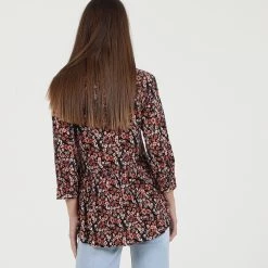 Γυναικείο πουκάμισο ATTRATTIVO μαύρο φλοράλ -DealsΠαντελόνια Store 1840795.0 0101 3 attrattivo γυναικείο πουκάμισο attrattivo μαύρο φλοράλ x1000