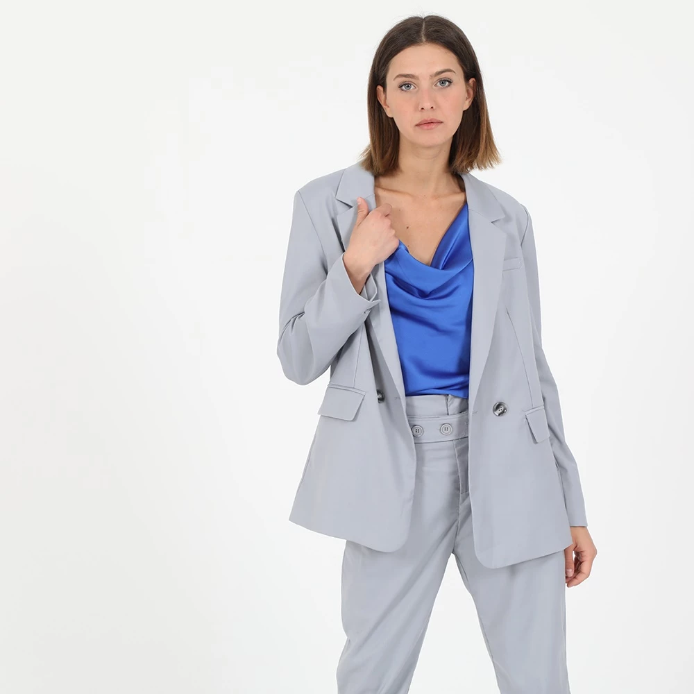 Γυναικείο σακάκι ATTRATTIVO γκρι 1 Γυναικείο σακάκι ATTRATTIVO γκρι