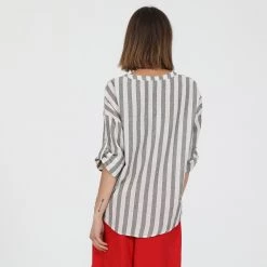 Γυναικείο πουκάμισο ATTRATTIVO ριγέ λευκό γκρι -DealsΠαντελόνια Store 1840808.0 0071 3 attrattivo γυναικείο πουκάμισο attrattivo ριγέ λευκό γκρι x1000