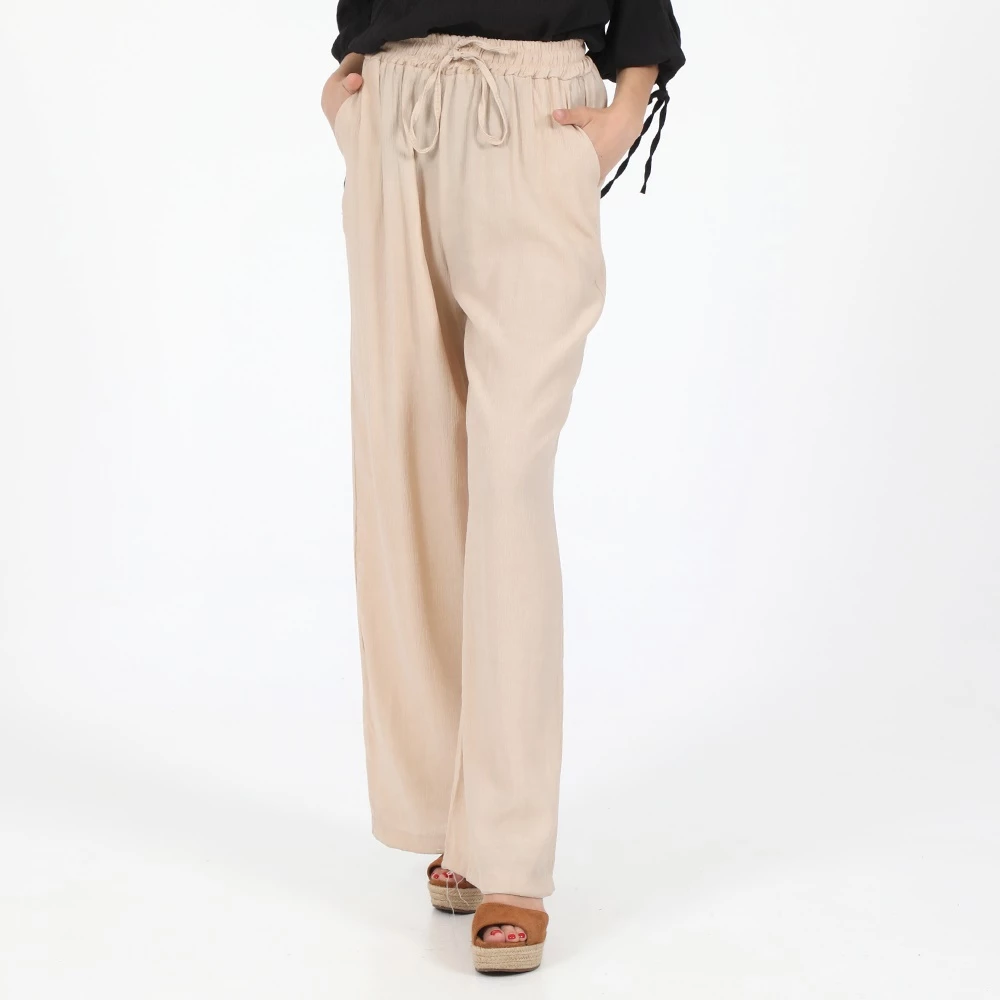 Γυναικεία παντελόνα ATTRATTIVO μπεζ 1 Γυναικεία παντελόνα ATTRATTIVO μπεζ