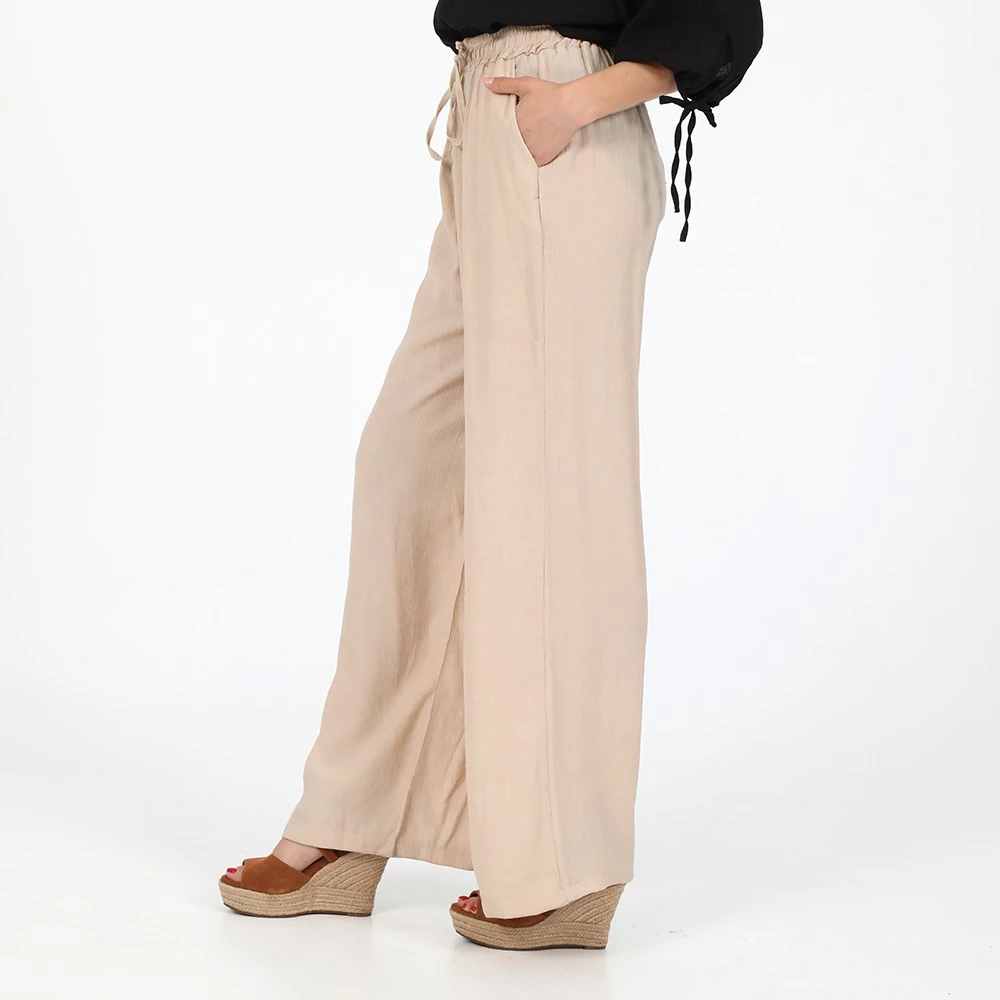 Γυναικεία παντελόνα ATTRATTIVO μπεζ 2 Γυναικεία παντελόνα ATTRATTIVO μπεζ - Image 2