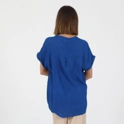 Γυναικείο λινό πουκάμισο ATTRATTIVO μπλε -DealsΠαντελόνια Store 1841404.0 2200 3 attrattivo γυναικείο λινό πουκάμισο attrattivo μπλε x1000