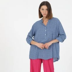 Γυναικεία τουνίκ ATTRATTIVO μπλε λευκή