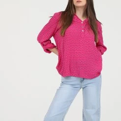 Γυναικεία τουνίκ ATTRATTIVO φούξια μπλε