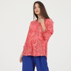 Γυναικεία τουνίκ ATTRATTIVO εκρού κοραλί