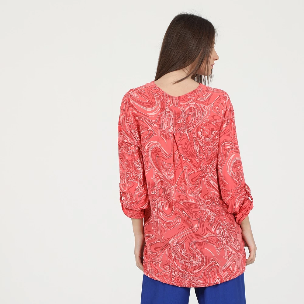 Γυναικεία τουνίκ ATTRATTIVO εκρού κοραλί 3 Γυναικεία τουνίκ ATTRATTIVO εκρού κοραλί - Image 3