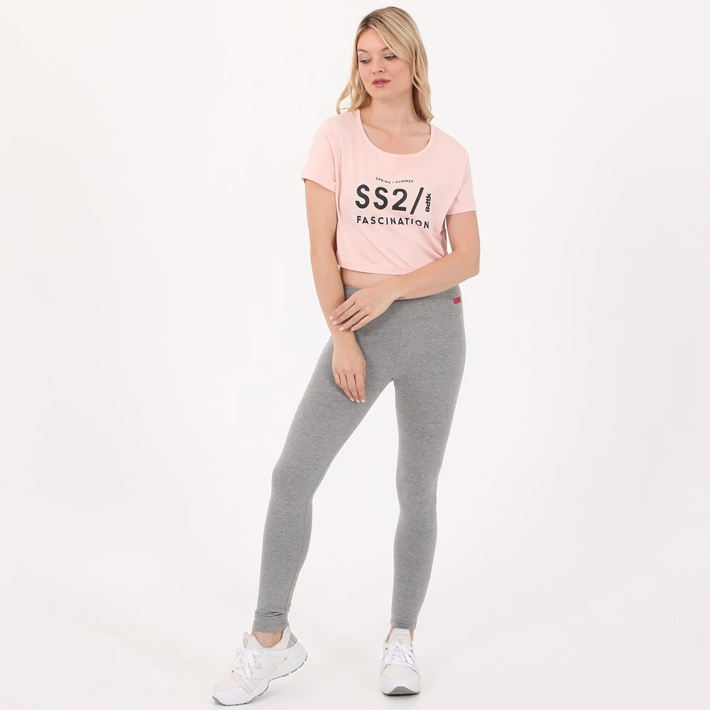 BODY TALK Γυναικείο αθλητικό κολάν BODYTALK γκρι 4 BODY TALK Γυναικείο αθλητικό κολάν BODYTALK γκρι - Image 4