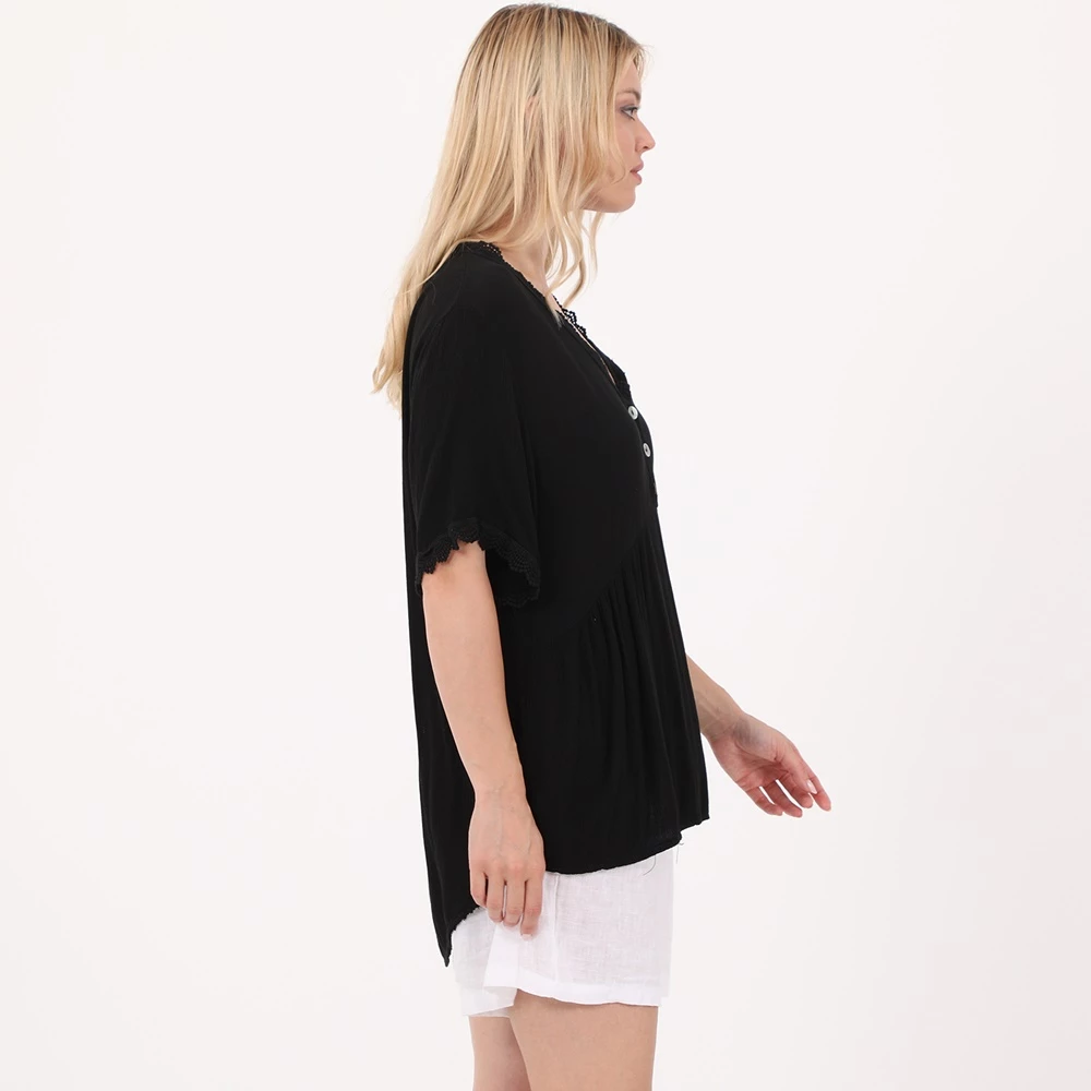 Γυναικεία τουνίκ 'ALE μαύρη 2 Γυναικεία τουνίκ 'ALE μαύρη - Image 2