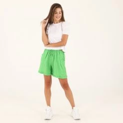 Γυναικείο λινό σορτς ATTRATTIVO λαχανί -DealsΠαντελόνια Store 1846545.0 0061 4 attrattivo γυναικείο λινό σορτς attrattivo λαχανί x1000