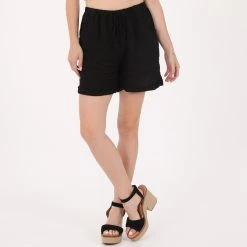 Γυναικείο σορτς ATTRATTIVO μαύρο