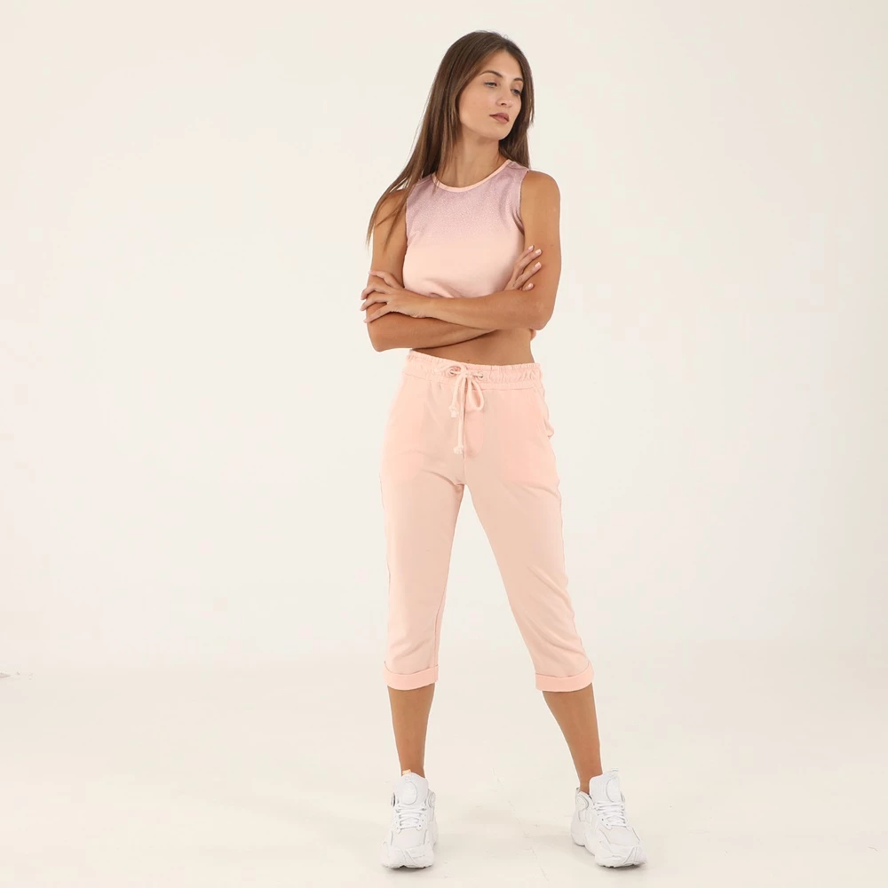 Γυναικείο κάπρι παντελόνι φόρμας BODYTALK 1211-902109 ροζ 4 Γυναικείο κάπρι παντελόνι φόρμας BODYTALK 1211-902109 ροζ - Image 4