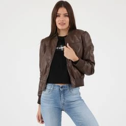 Γυναικείο μπουφάν ATTRATTIVO καφέ