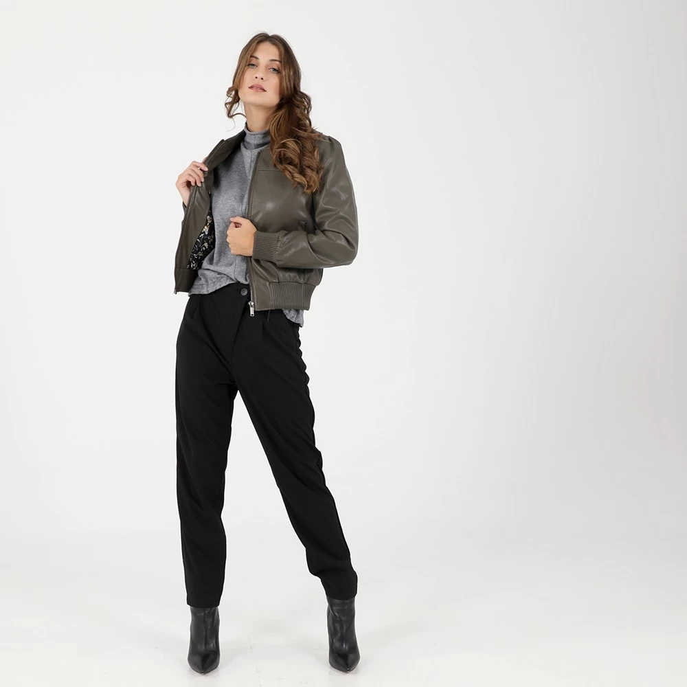 Γυναικείο μπουφάν ATTRATTIVO χακί 4 Γυναικείο μπουφάν ATTRATTIVO χακί - Image 4