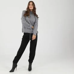 Γυναικείο Office παντελόνι ATTRATTIVO μαύρο -DealsΠαντελόνια Store 1851361.0 0071 4 attrattivo γυναικείο office παντελόνι attrattivo μαύρο x1000