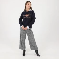 Γυναικείο παντελόνι GANT γκρι καρό -DealsΠαντελόνια Store 1853772.0 0010 4 gant γυναικείο παντελόνι gant γκρι καρό x1000