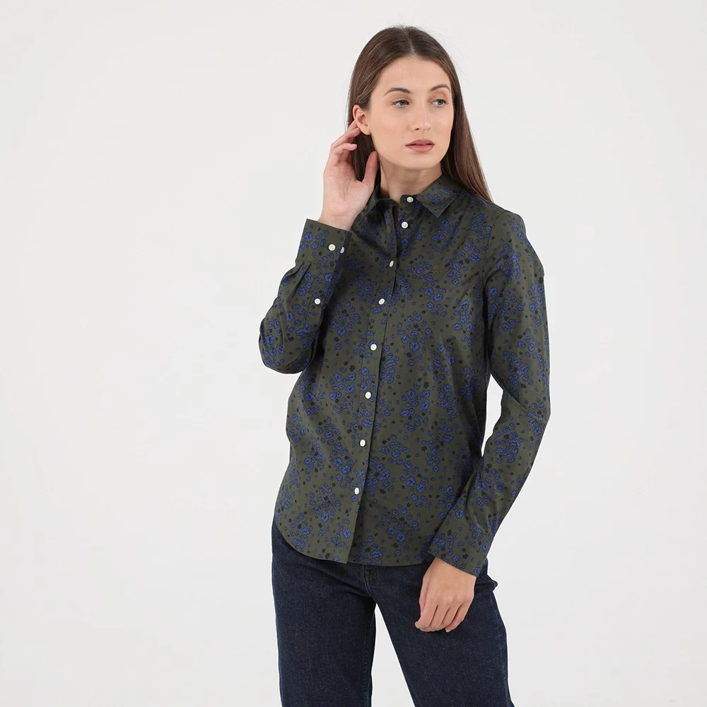 Γυναικείο πουκάμισο GANT G4322041 πράσινο μπλε Floral 1 Γυναικείο πουκάμισο GANT G4322041 πράσινο μπλε Floral