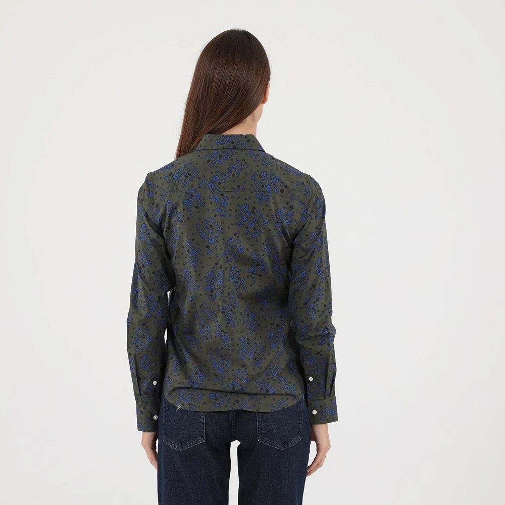 Γυναικείο πουκάμισο GANT G4322041 πράσινο μπλε Floral 3 Γυναικείο πουκάμισο GANT G4322041 πράσινο μπλε Floral - Image 3
