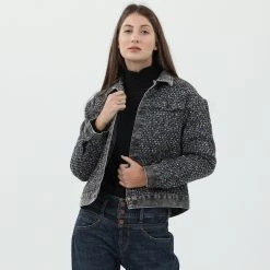 Γυναικείο Jacket STAFF JEANS FELICIA WMN JACKET γκρι λευκό