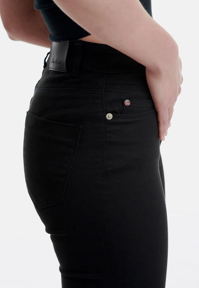 Γυναικείο παντελόνι FUNKY BUDDHA Skinny Fit μαύρο 4 Γυναικείο παντελόνι FUNKY BUDDHA Skinny Fit μαύρο - Image 4