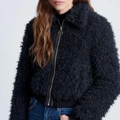 Γυναικείο Jacket Bomber FUNKY BUDDHA μαύρο