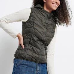 Γυναικείο αμάνικο μπουφάν FUNKY BUDDHA λαδί -DealsΠαντελόνια Store 7004629.0 0004 3 funky buddha γυναικείο αμάνικο μπουφάν funky buddha λαδί x1000