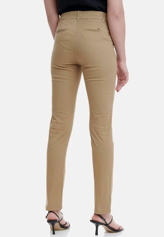 Γυναικείο Chino παντελόνι FUNKY BUDDHA μπεζ 3 Γυναικείο Chino παντελόνι FUNKY BUDDHA μπεζ - Image 3