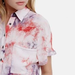 Γυνακείο κοντομάνικο πουκάμισο FUNKY BUDDHA Tie Dye εκρού -DealsΠαντελόνια Store 7004712.0 0001 4 funky buddha γυνακείο κοντομάνικο πουκάμισο funky buddha tie dye εκρού x1000