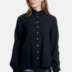 Γυναικείο πουκάμισο FUNKY BUDDHA μαύρο