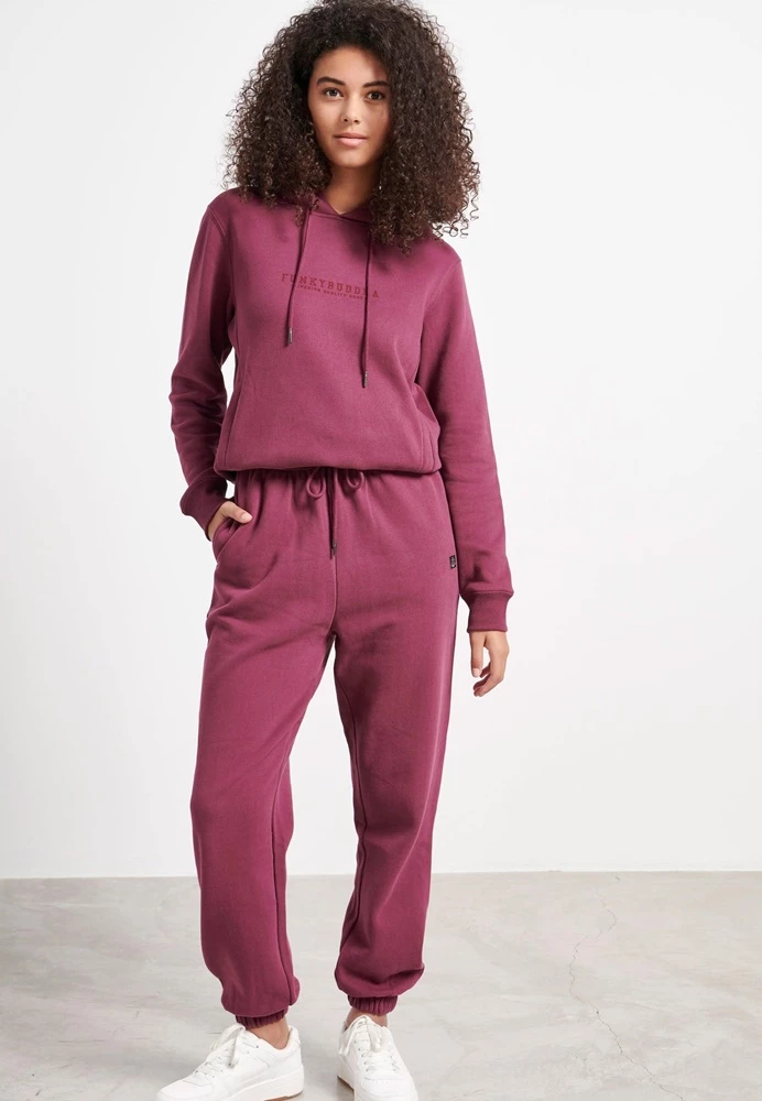 Γυναικείο παντελόνι φόρμας FUNKY BUDDHA μοβ 1 Γυναικείο παντελόνι φόρμας FUNKY BUDDHA μοβ