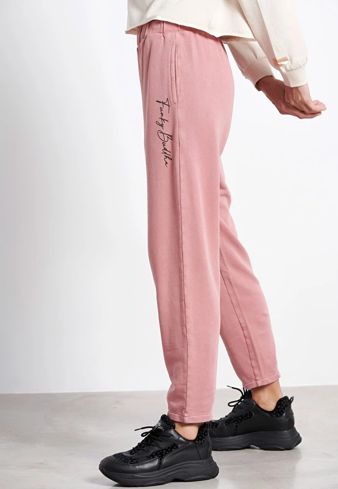 Γυναικείο παντελόνι φόρμας FUNKY BUDDHA ροζ 4 Γυναικείο παντελόνι φόρμας FUNKY BUDDHA ροζ - Image 4