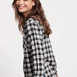 Γυναικείο πουκάμισο FUNKY BUDDHA λευκό μαύρο καρό 8 Γυναικείο πουκάμισο FUNKY BUDDHA λευκό μαύρο καρό -DealsΠαντελόνια Store 7006752.0 0001 4 funky buddha γυναικείο πουκάμισο funky buddha λευκό μαύρο καρό x1000