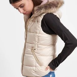 Γυναικείο αμάνικο μπουφάν FUNKY BUDDHA εκρού -DealsΠαντελόνια Store 7006830.0 0001 4 funky buddha γυναικείο αμάνικο μπουφάν funky buddha εκρού x1000