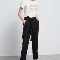 Γυναικείο Casual παντελόνι FUNKY BUDDHA μαύρη