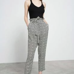 Γυναικείο Casual παντελόνι FUNKY BUDDHA λευκό Floral