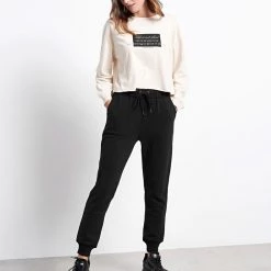 Γυναικείο παντελόνι FUNKY BUDDHA μαύρο