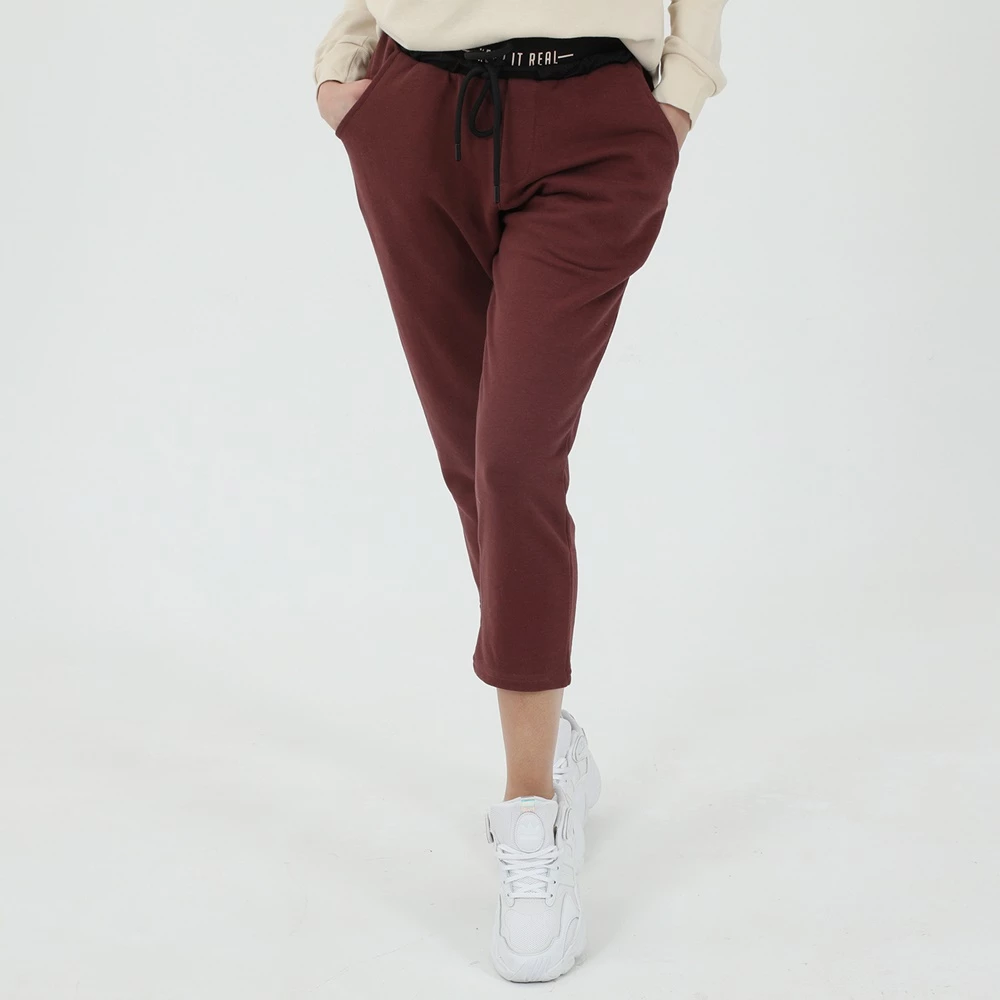 Γυναικείο παντελόνι φόρμας BODYTALK KEEPITREALW 7/8 μπορντό 1 Γυναικείο παντελόνι φόρμας BODYTALK KEEPITREALW 7/8 μπορντό